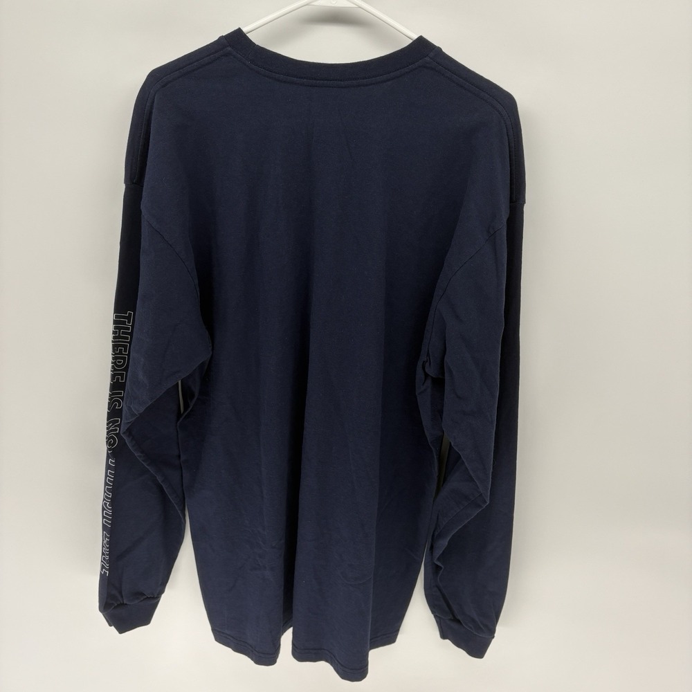 Vintage Nike Blue Long Sleeve Shirt Puff Print Embossed Embroidery Men XL - Picture 7 of 9